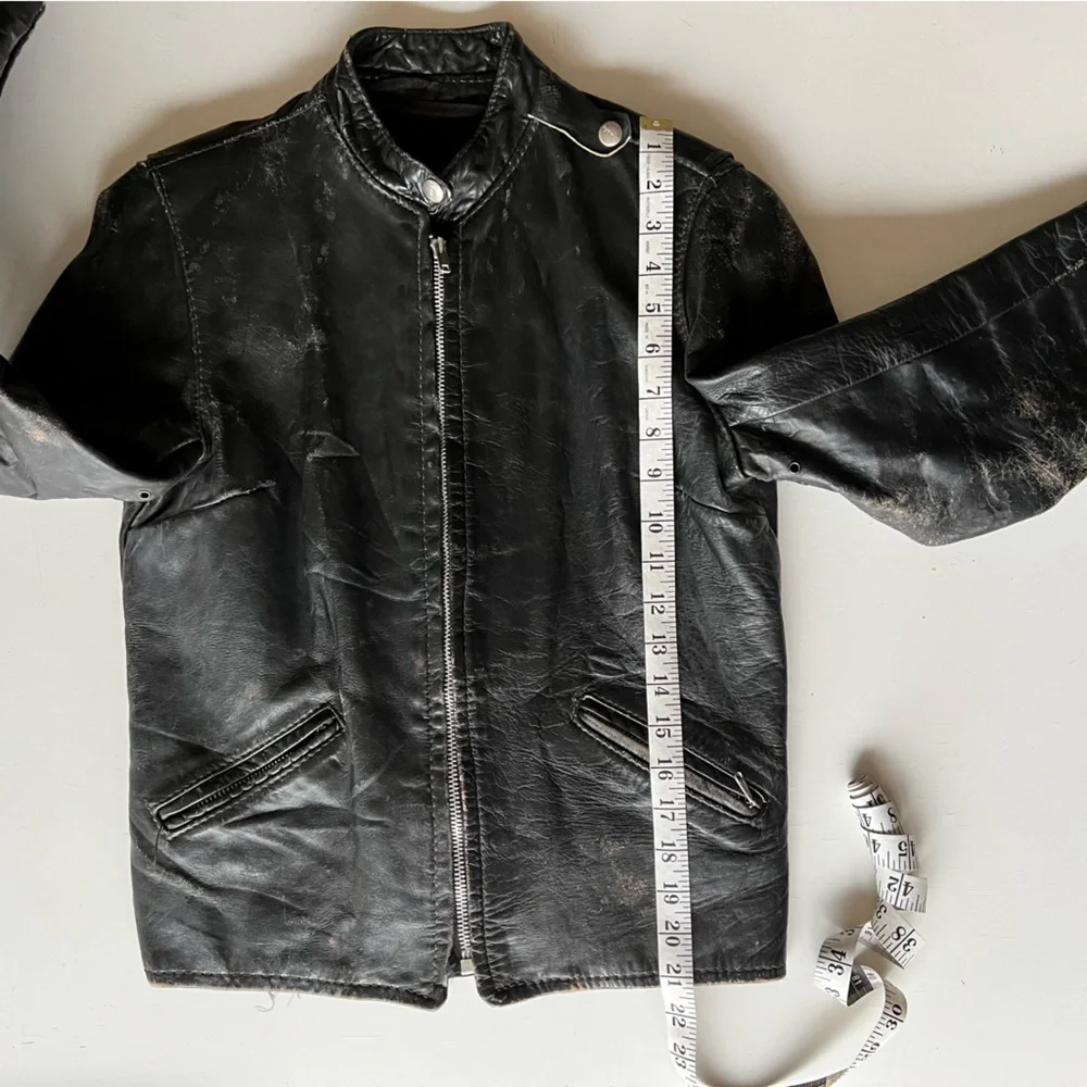 Vintage Brooks Leather Motorcycle Jacket - Picture 14 of 15